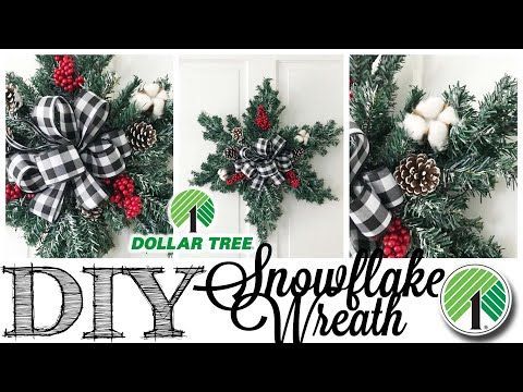 DIY Dollar Tree Christmas Wreath | SNOWFLAKE - DIY Dollar Tree Christmas Wreath | SNOWFLAKE -   18 christmas tree decorations diy ideas