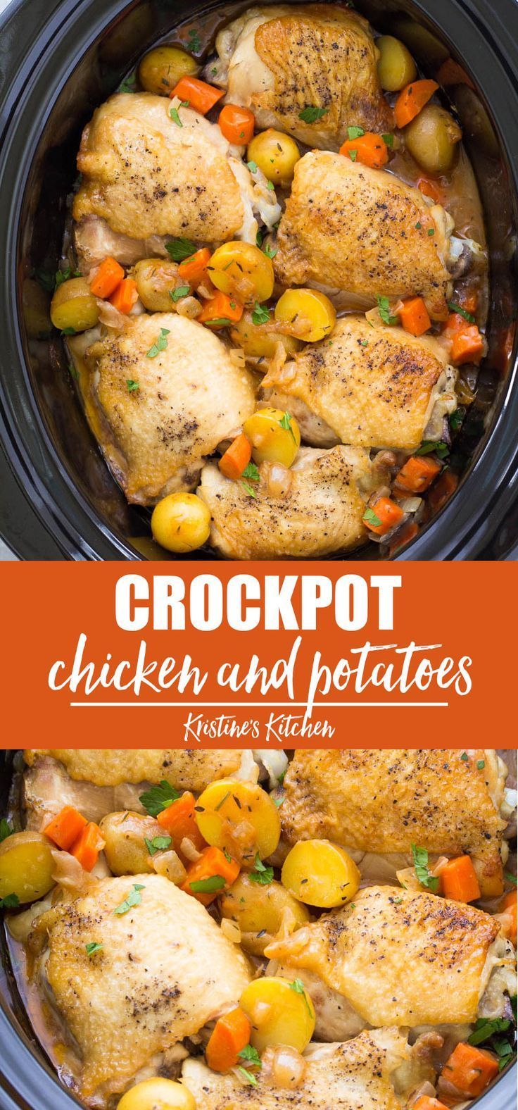 Crockpot Chicken and Potatoes - Crockpot Chicken and Potatoes -   18 dinner recipes chicken crockpot ideas