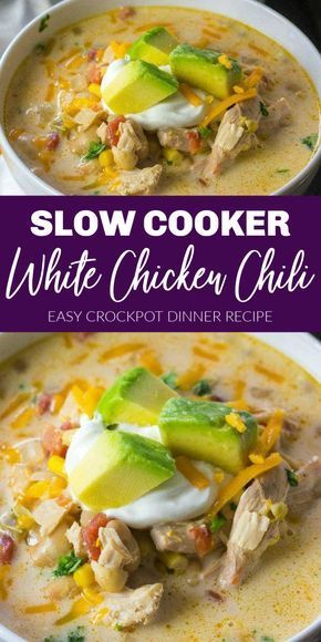 White Chicken Chili Crockpot Recipe! - Passion For Savings - White Chicken Chili Crockpot Recipe! - Passion For Savings -   18 dinner recipes chicken crockpot ideas