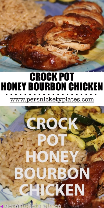 Crock Pot Honey Bourbon Chicken - Crock Pot Honey Bourbon Chicken -   18 dinner recipes chicken crockpot ideas