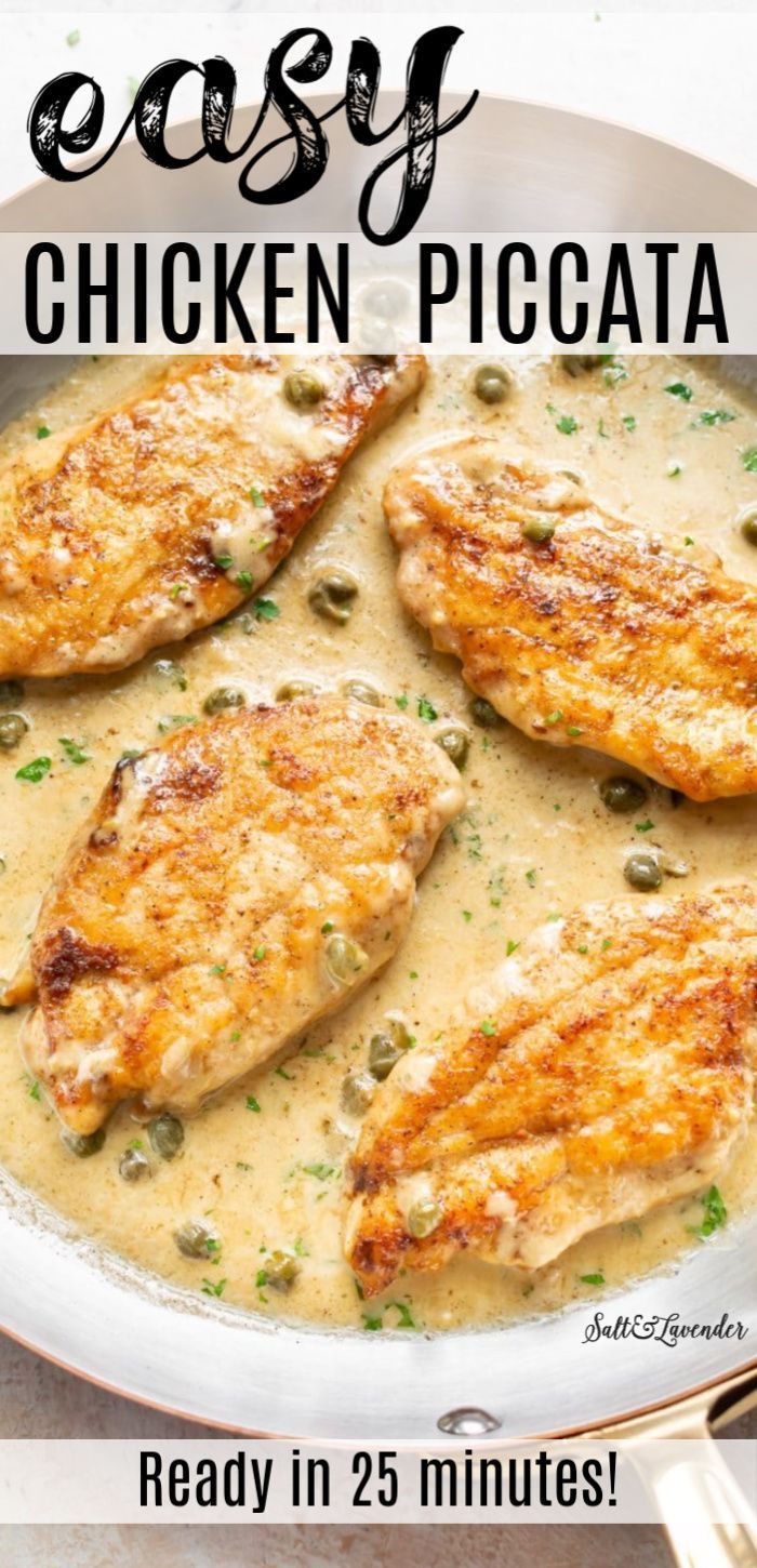 Quick and Easy Chicken Piccata - Quick and Easy Chicken Piccata -   18 dinner recipes for two chicken ideas