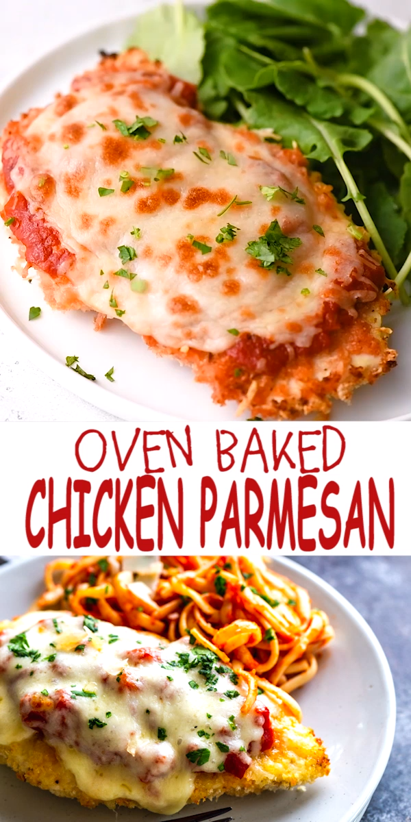 OVEN BAKED CHICKEN PARMESAN - OVEN BAKED CHICKEN PARMESAN -   18 dinner recipes for two chicken ideas
