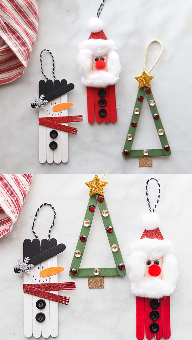 Popsicle Stick Christmas Crafts - Popsicle Stick Christmas Crafts -   18 diy christmas decorations for kids cheap ideas
