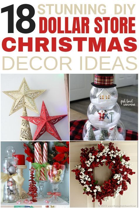 18 Stunning DIY Dollar Store Christmas Decoration Ideas - 18 Stunning DIY Dollar Store Christmas Decoration Ideas -   18 diy christmas decorations for kids cheap ideas