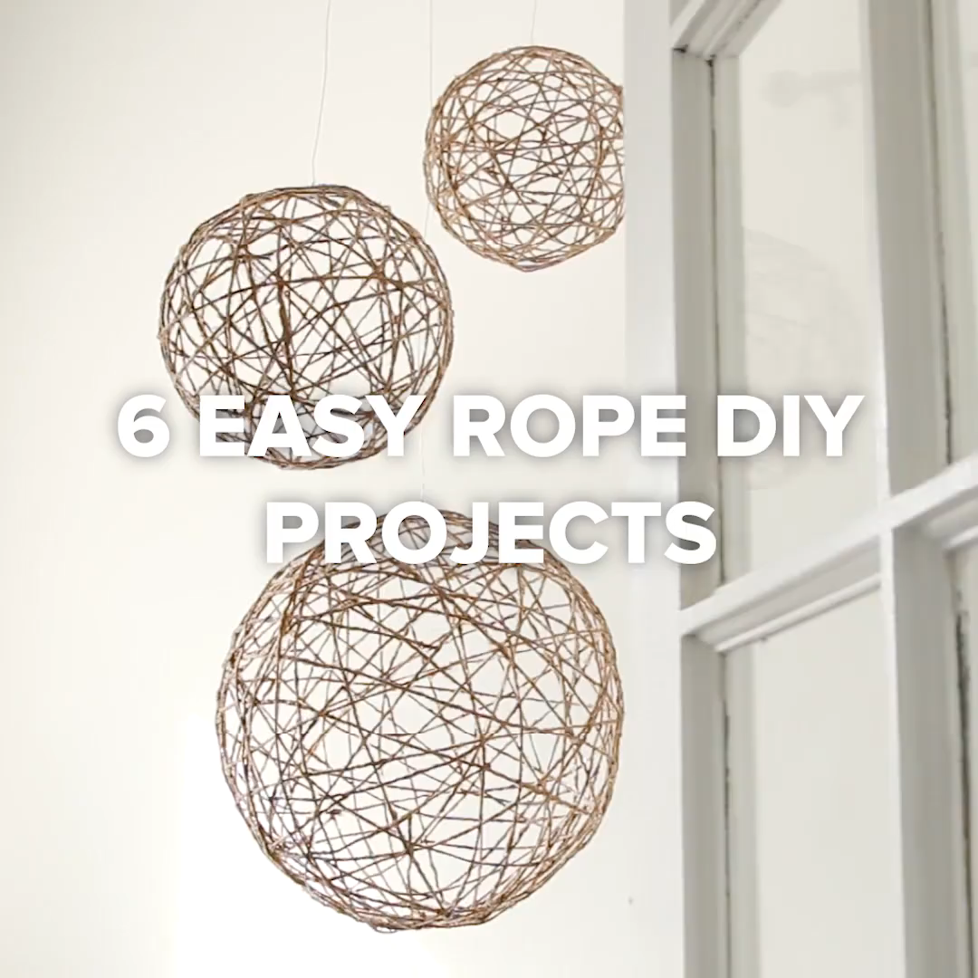 6 Easy Rope DIY Projects - 6 Easy Rope DIY Projects -   18 diy Cuarto decoracion ideas