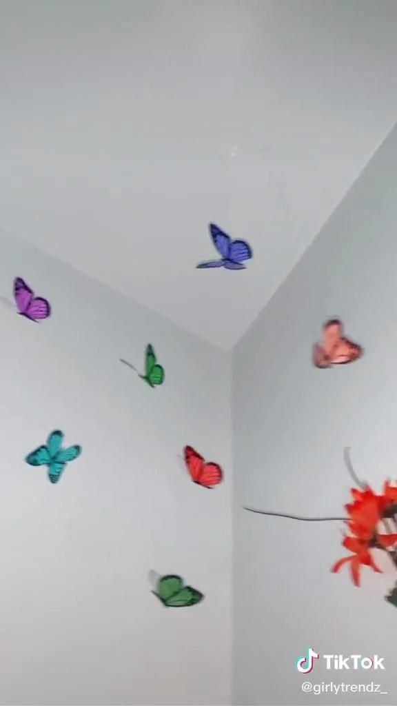 DIY butterfly hanging decorations for bedroom  - DIY butterfly hanging decorations for bedroom  -   18 diy Cuarto decoracion ideas