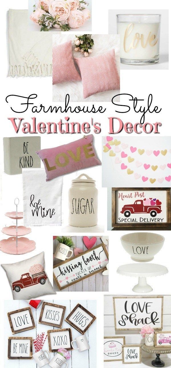 Farmhouse Style Valentine's Decor - Beauty For Ashes - Farmhouse Style Valentine's Decor - Beauty For Ashes -   18 diy valentines decorations farmhouse ideas