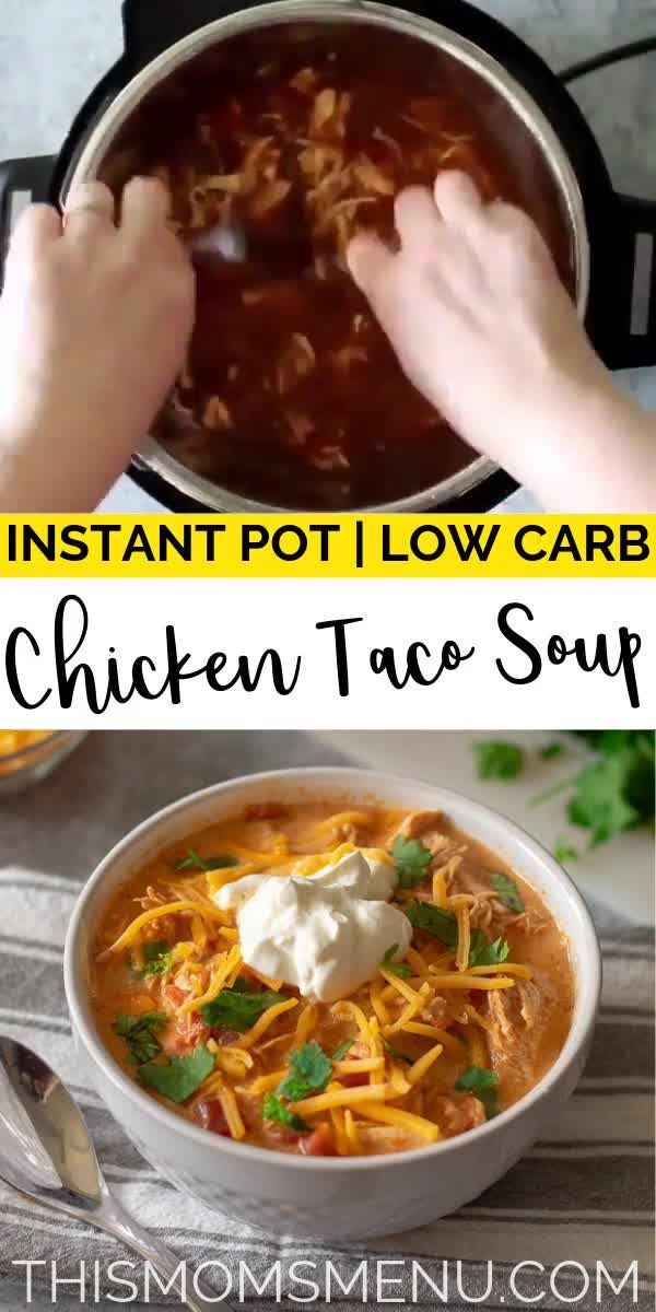Creamy Chicken Taco Soup - Creamy Chicken Taco Soup -   18 healthy instant pot recipes soup ideas