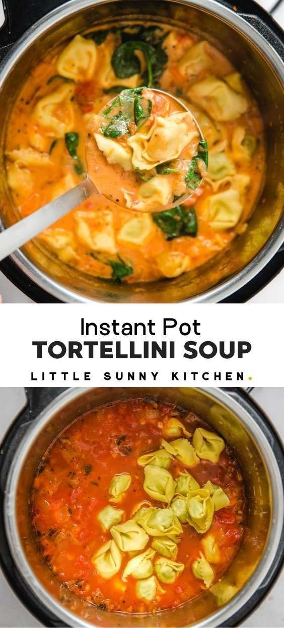 Instant Pot Tortellini Soup - Instant Pot Tortellini Soup -   18 healthy instant pot recipes soup ideas