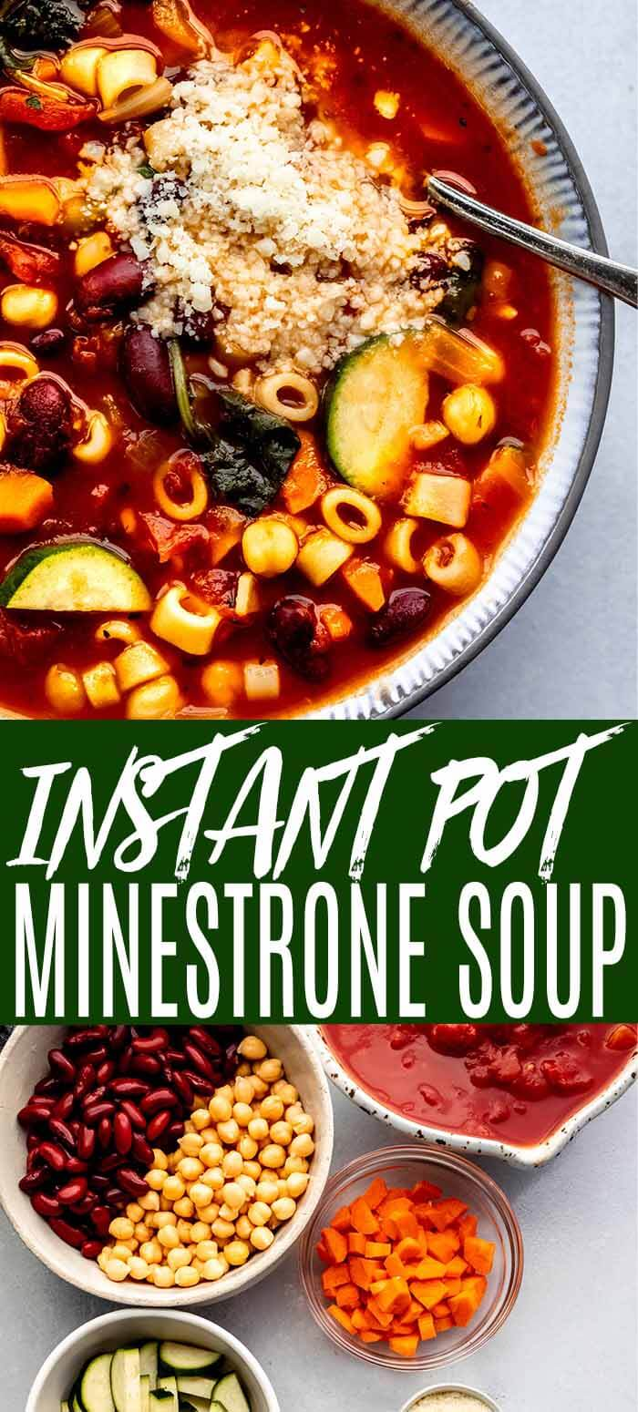 Instant Pot Minestrone Soup - Instant Pot Minestrone Soup -   18 healthy instant pot recipes soup ideas