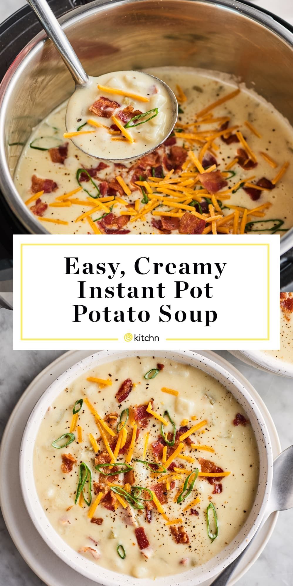 This Instant Pot Potato Soup Is Easy, Creamy, and Loaded with Bacon - This Instant Pot Potato Soup Is Easy, Creamy, and Loaded with Bacon -   18 healthy instant pot recipes soup ideas