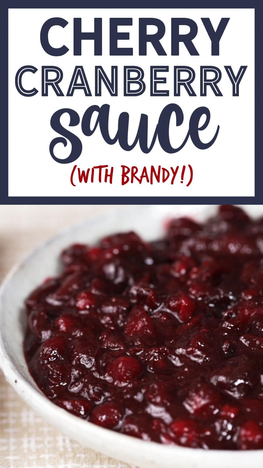 Brandied Cherry Cranberry Sauce - Brandied Cherry Cranberry Sauce -   18 homemade cranberry sauce recipe pioneer woman ideas