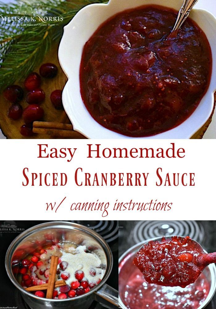 Homemade Spiced Cranberry Sauce + Canning Instructions - Homemade Spiced Cranberry Sauce + Canning Instructions -   18 homemade cranberry sauce recipe pioneer woman ideas