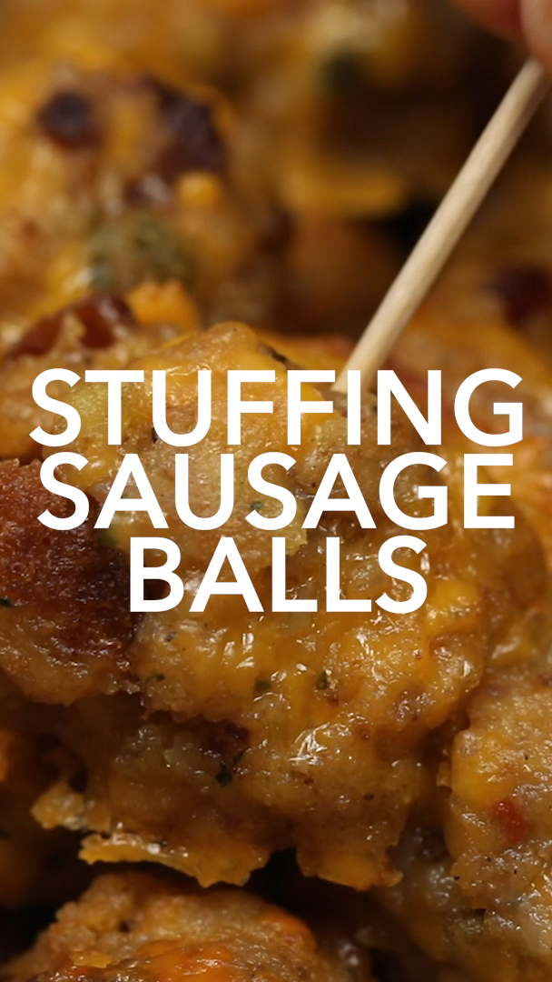 Stuffing Sausage Balls - Stuffing Sausage Balls -   18 thanksgiving appetizers easy ideas