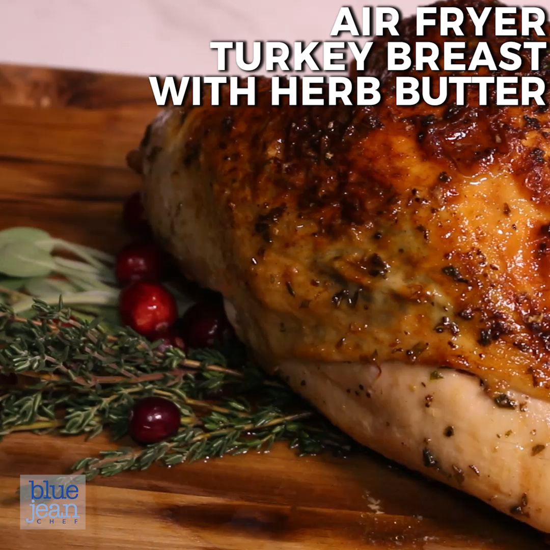 Air Fryer Turkey Breast with Herb Butter - Air Fryer Turkey Breast with Herb Butter -   18 turkey breast recipes air fryer ideas