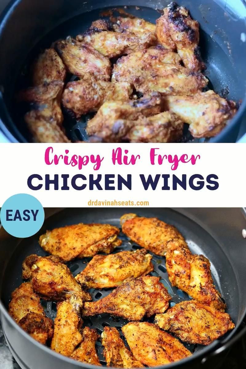 Crispy Air Fryer Chicken Wings - Crispy Air Fryer Chicken Wings -   19 air fryer recipes chicken drumsticks ideas