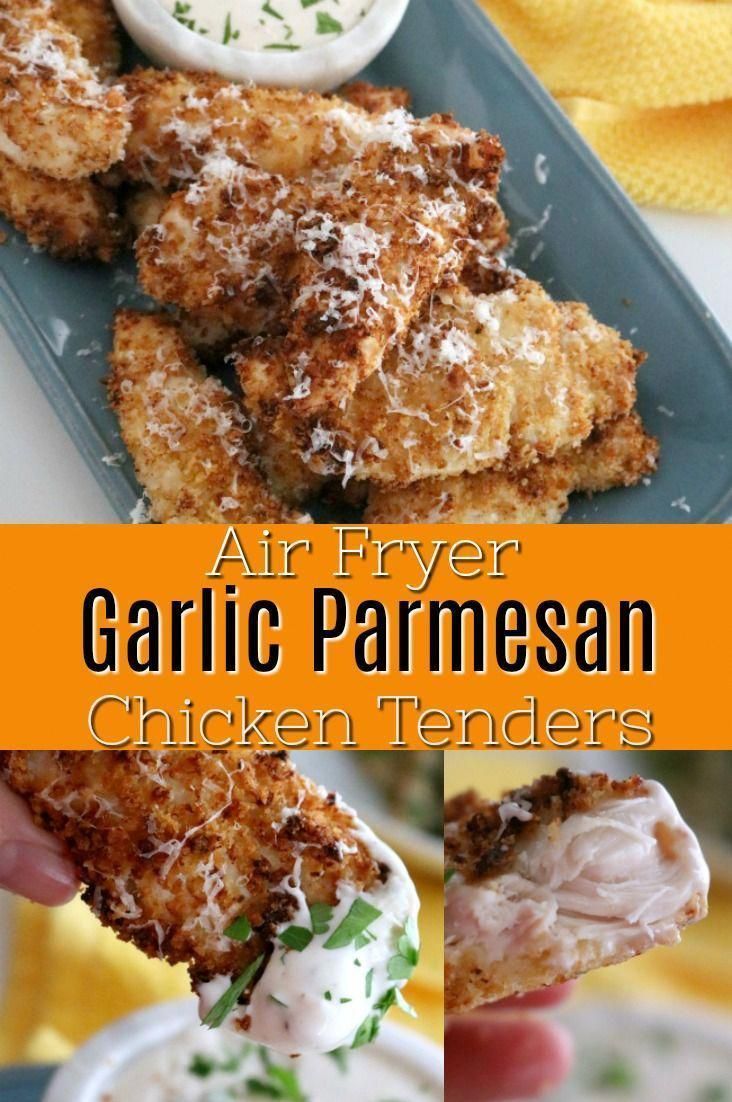 Air Fryer Garlic Parmesan Chicken Tenders | Kitchen Dreaming - Air Fryer Garlic Parmesan Chicken Tenders | Kitchen Dreaming -   19 air fryer recipes chicken tenders flour ideas