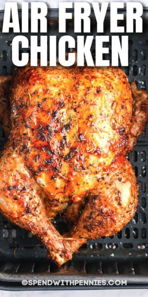 Air Fryer Whole Chicken {Juicy & Delicious} - Spend With Pennies - Air Fryer Whole Chicken {Juicy & Delicious} - Spend With Pennies -   19 air fryer recipes chicken whole ideas