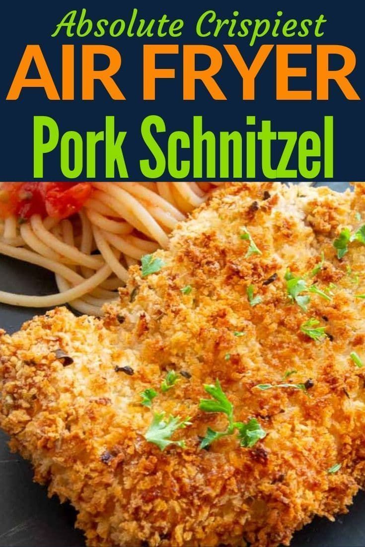 AIr Fried Pork Schnitzel - AIr Fried Pork Schnitzel -   19 air fryer recipes healthy dinners pork ideas