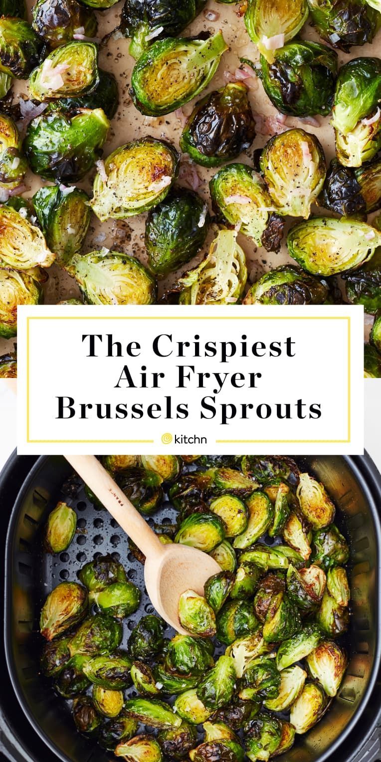 Air Fryer Brussels Sprouts Are Impossibly Crispy - Air Fryer Brussels Sprouts Are Impossibly Crispy -   19 air fryer recipes healthy vegetables ideas