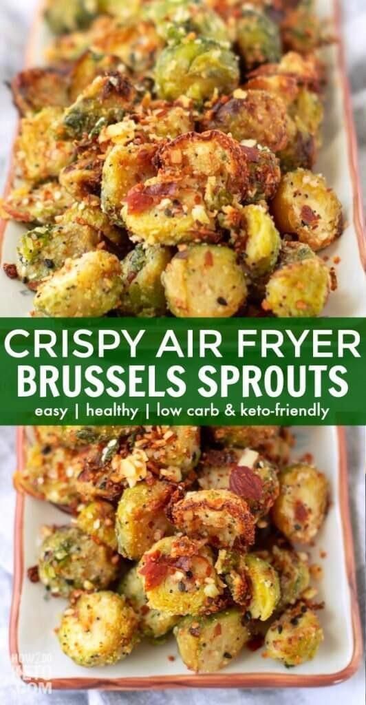 Crispy Air Fryer Brussels Sprouts (Low Carb, Keto) - Crispy Air Fryer Brussels Sprouts (Low Carb, Keto) -   19 air fryer recipes healthy vegetables ideas