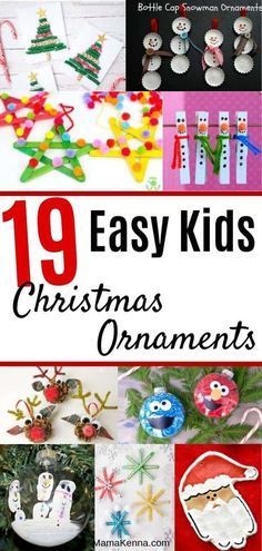 19 Fun DIY Christmas Ornaments for Kids - Mama Kenna - 19 Fun DIY Christmas Ornaments for Kids - Mama Kenna -   19 christmas decor diy kids ideas