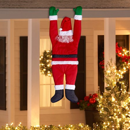Holiday Time Christmas Decor Hanging Santa by Gemmy Industries - Walmart.com - Holiday Time Christmas Decor Hanging Santa by Gemmy Industries - Walmart.com -   19 christmas decor outdoor lights ideas