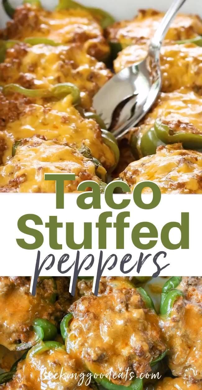 Taco Stuffed Peppers Mexican Recipe (Low Carb & Keto) - Taco Stuffed Peppers Mexican Recipe (Low Carb & Keto) -   19 dinner recipes ideas