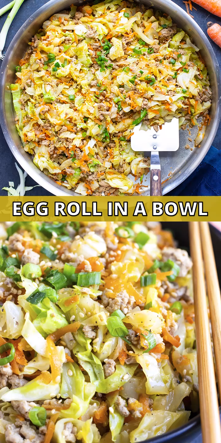30-Minute Egg Roll in a Bowl | Low-Carb - 30-Minute Egg Roll in a Bowl | Low-Carb -   19 dinner recipes ideas