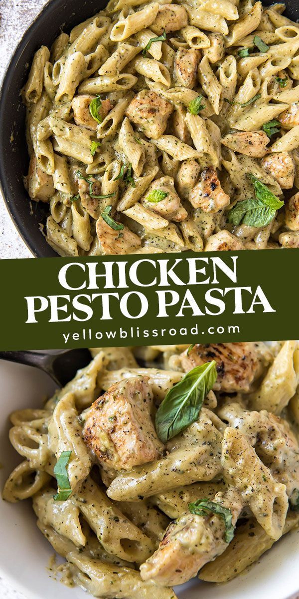 Creamy Chicken Pesto Pasta - Creamy Chicken Pesto Pasta -   19 dinner recipes ideas