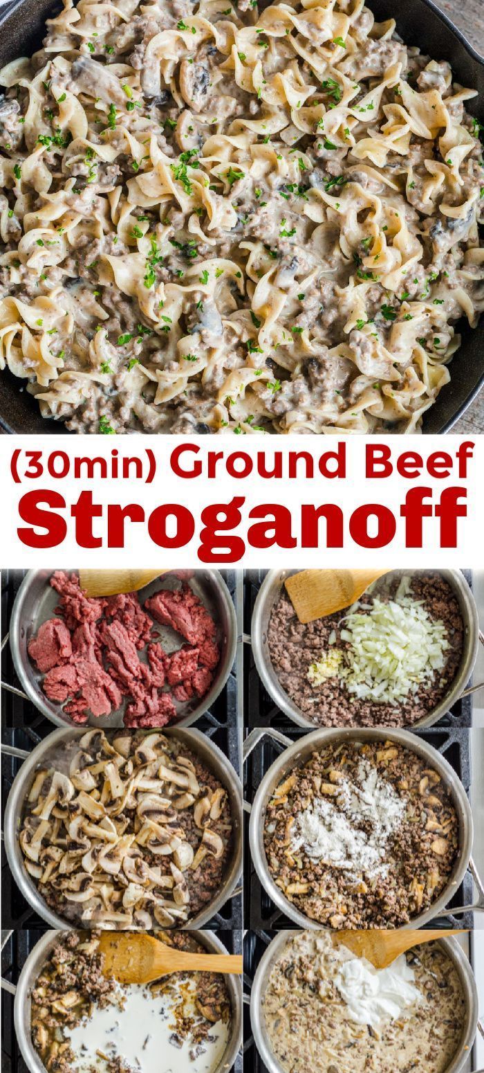 Ground Beef Stroganoff Recipe - Ground Beef Stroganoff Recipe -   19 dinner recipes with ground beef healthy ideas