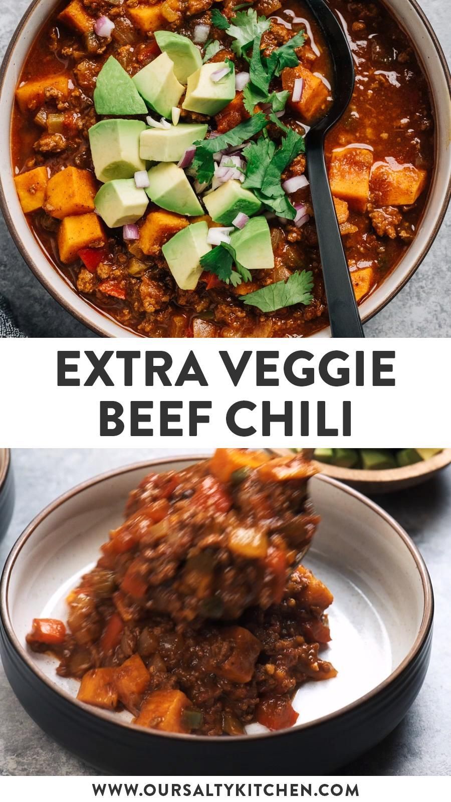 Extra Veggie Beef Chili (Whole30, No Bean) - Extra Veggie Beef Chili (Whole30, No Bean) -   19 dinner recipes with ground beef healthy ideas