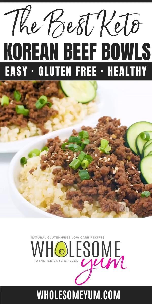 Easy Keto Korean Ground Beef Bowl Recipe - Easy Keto Korean Ground Beef Bowl Recipe -   19 dinner recipes with ground beef healthy ideas
