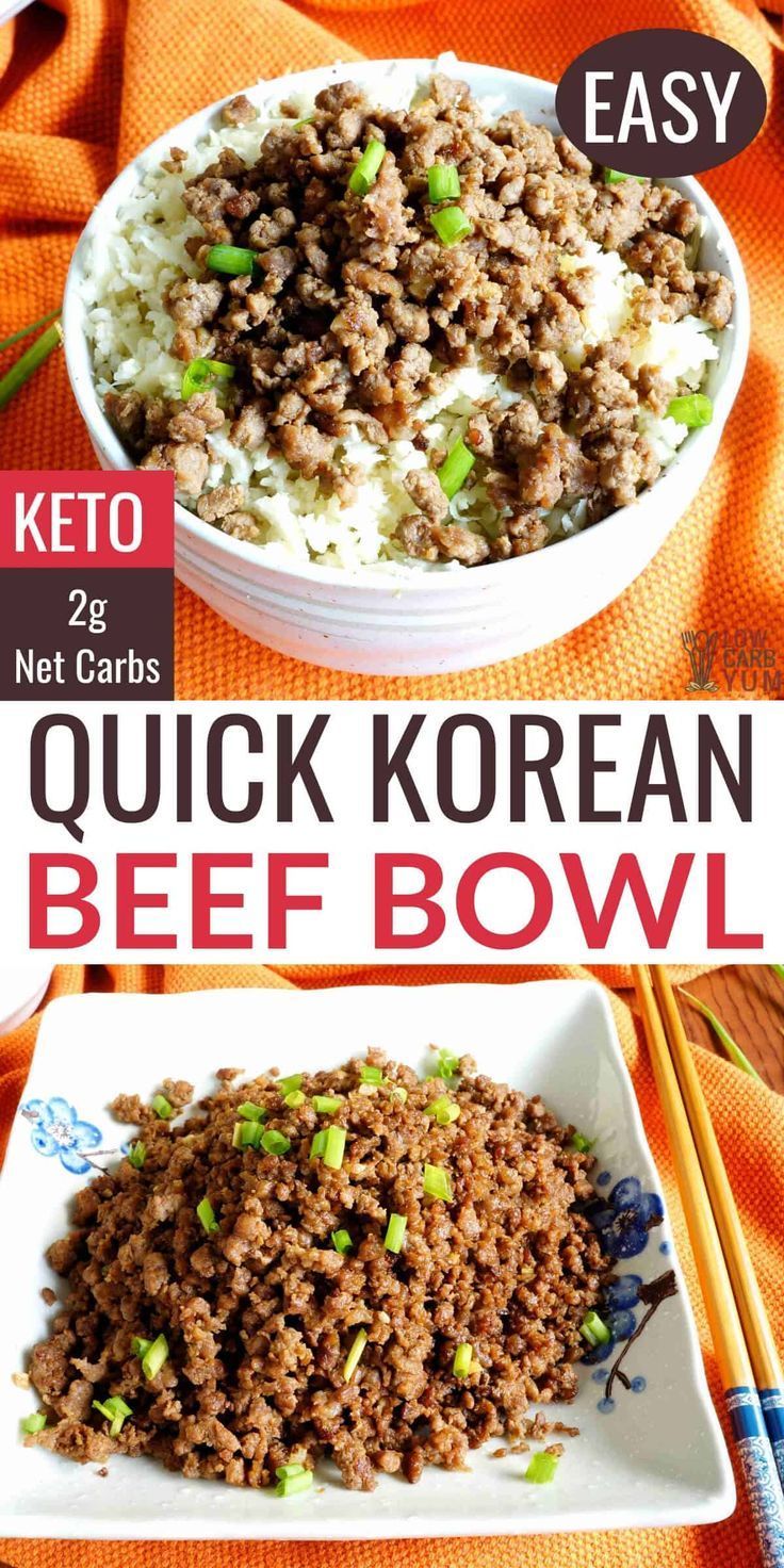 Paleo Korean Ground Beef (Low Carb, Keto) - Paleo Korean Ground Beef (Low Carb, Keto) -   19 dinner recipes with ground beef healthy ideas