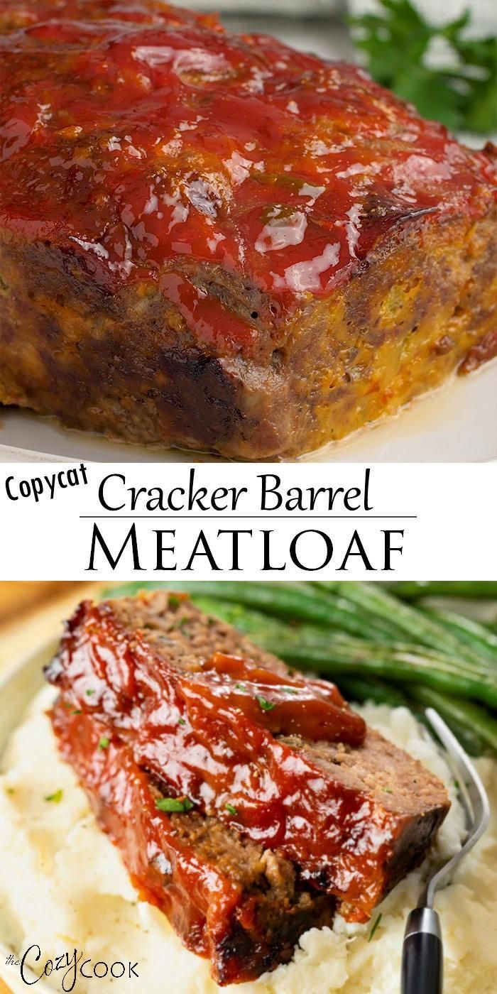 Cracker Barrel Meatloaf - BEST Copycat! - Cracker Barrel Meatloaf - BEST Copycat! -   19 dinner recipes with ground beef healthy ideas