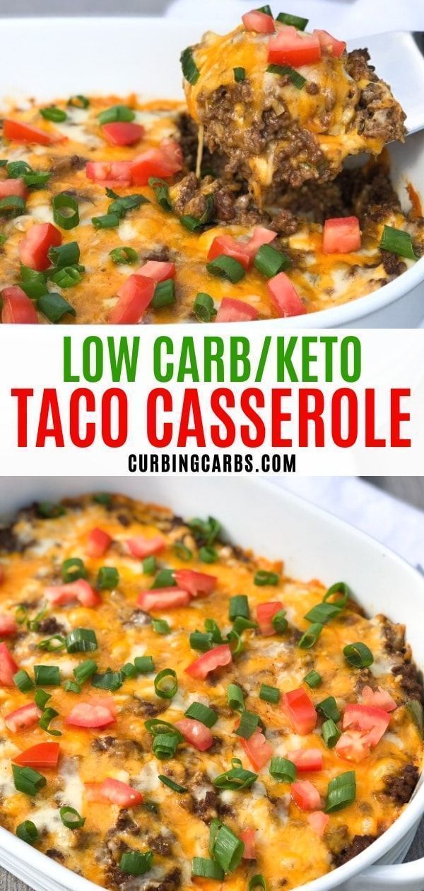 Cheesy Keto Taco Casserole - Cheesy Keto Taco Casserole -   19 dinner recipes with ground beef healthy ideas
