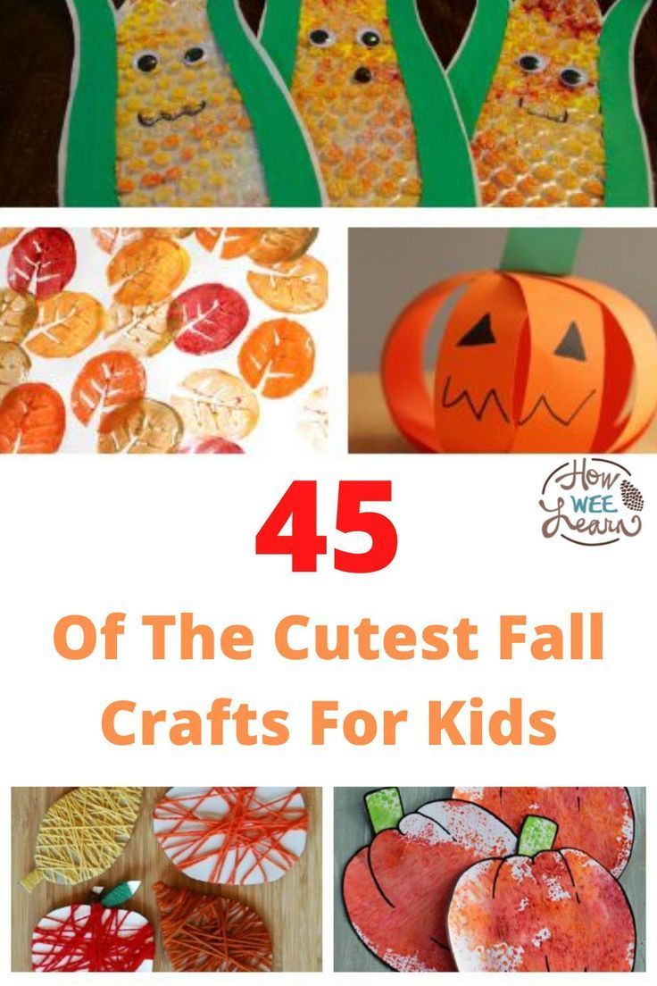 45 of the CUTEST Fall Crafts for Kids - How Wee Learn - 45 of the CUTEST Fall Crafts for Kids - How Wee Learn -   19 diy Kids autumn ideas