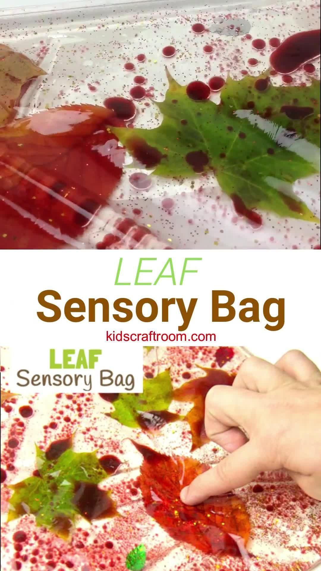 Autumn Leaf Sensory Play Bags - Autumn Leaf Sensory Play Bags -   19 diy Kids autumn ideas