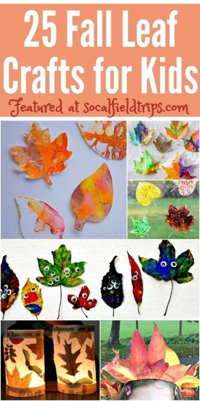 25 Easy Leaf Crafts For Kids and Preschoolers - 25 Easy Leaf Crafts For Kids and Preschoolers -   19 diy Kids autumn ideas