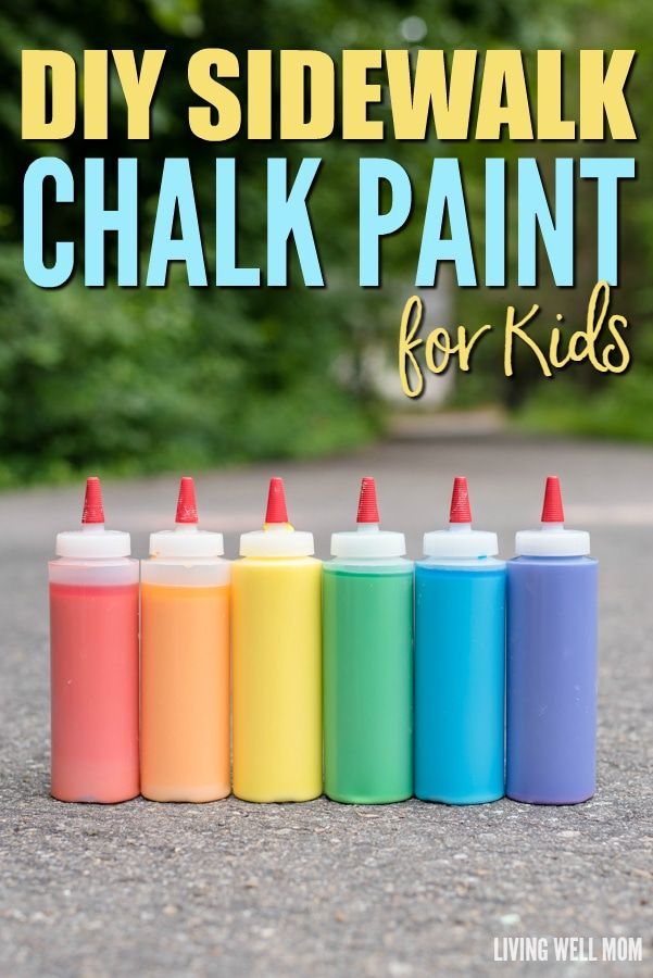 DIY Sidewalk Chalk Paint for Kids in Less than 5 Minutes - DIY Sidewalk Chalk Paint for Kids in Less than 5 Minutes -   19 diy projects for kids outdoor ideas
