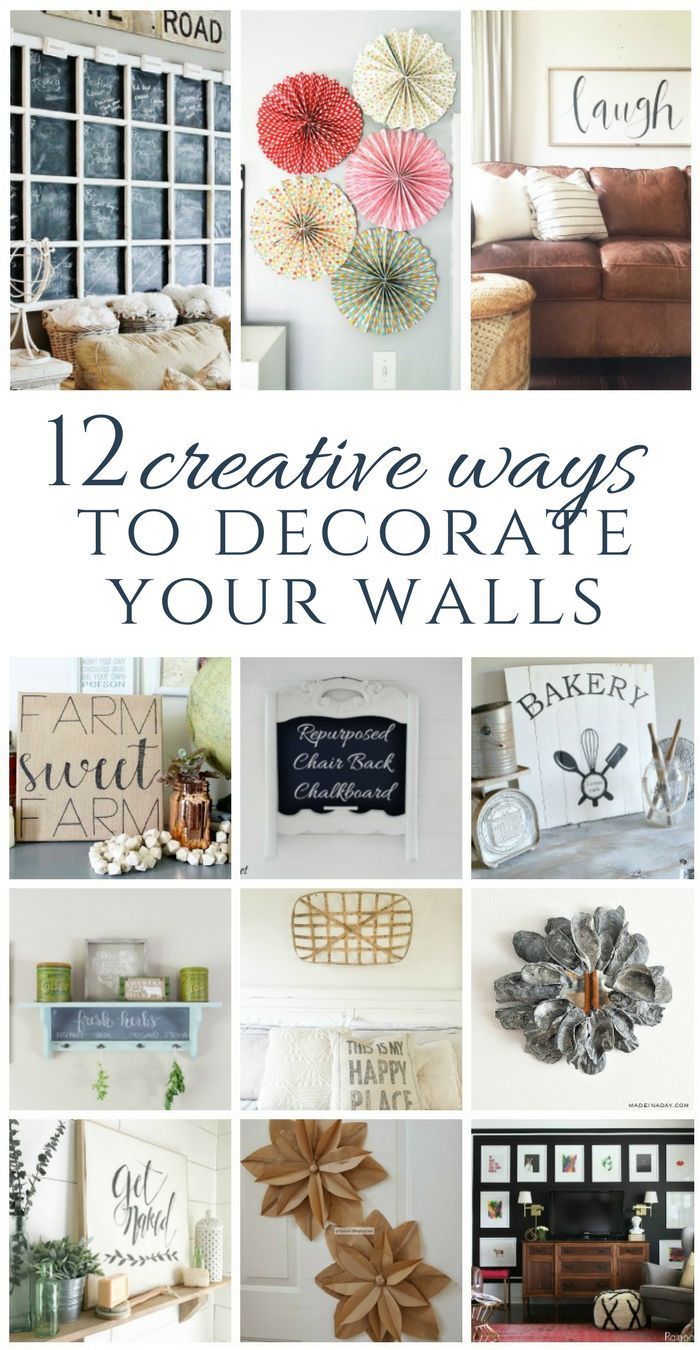 12 Creative Ways to Decorate Your Walls - 12 Creative Ways to Decorate Your Walls -   19 diy projects to try home decor wall art ideas