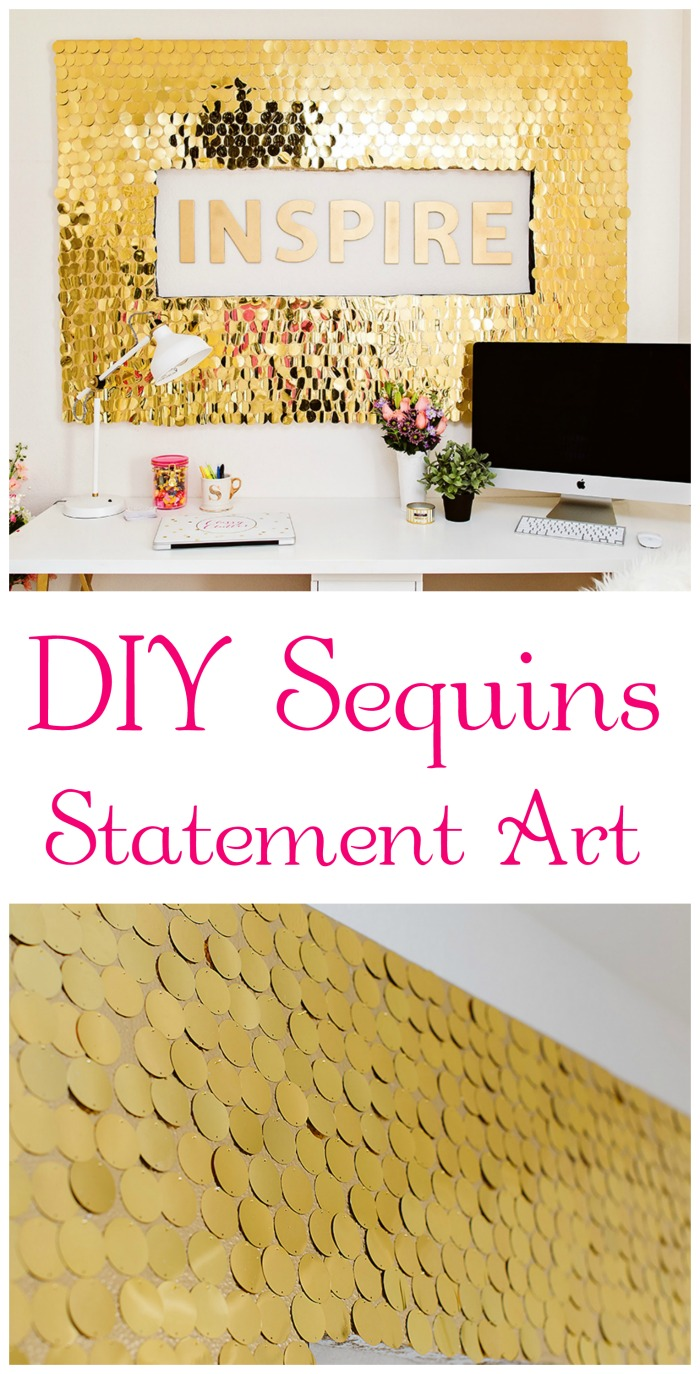 DIY Sequins Wall Art - DIY Sequins Wall Art -   19 diy projects to try home decor wall art ideas