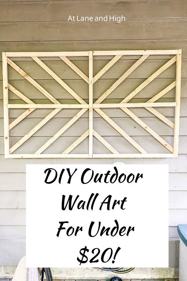 DIY Outdoor Wall Art For Under $20 - DIY Outdoor Wall Art For Under $20 -   19 diy projects to try home decor wall art ideas