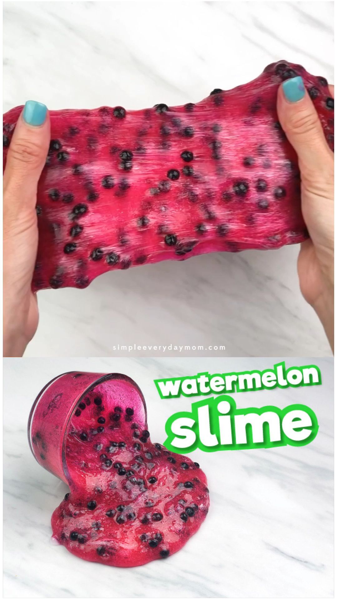 Borax Free Watermelon Slime Recipe - Borax Free Watermelon Slime Recipe -   19 diy Slime tutorial ideas