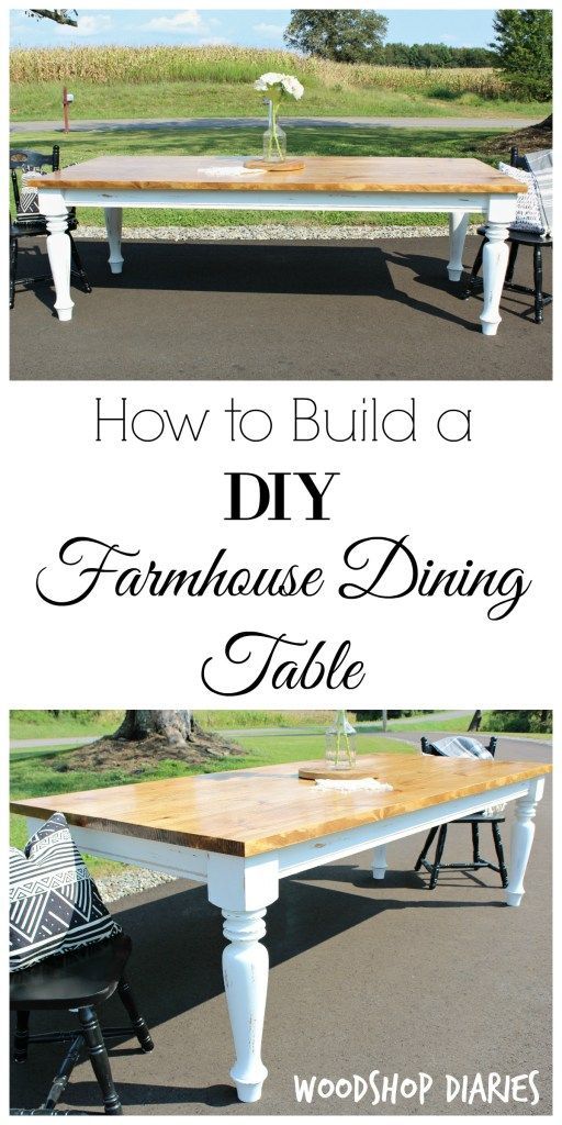 DIY Farmhouse Dining Table --Free Plans and Tutorial - DIY Farmhouse Dining Table --Free Plans and Tutorial -   19 diy Table farmhouse ideas