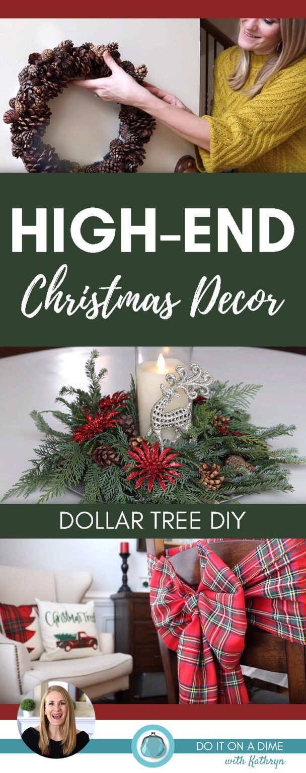 Shamelessly copying high-end decor for Christmas! ($1 IDEAS!) - Shamelessly copying high-end decor for Christmas! ($1 IDEAS!) -   19 dollar tree christmas diy decorations outdoor ideas
