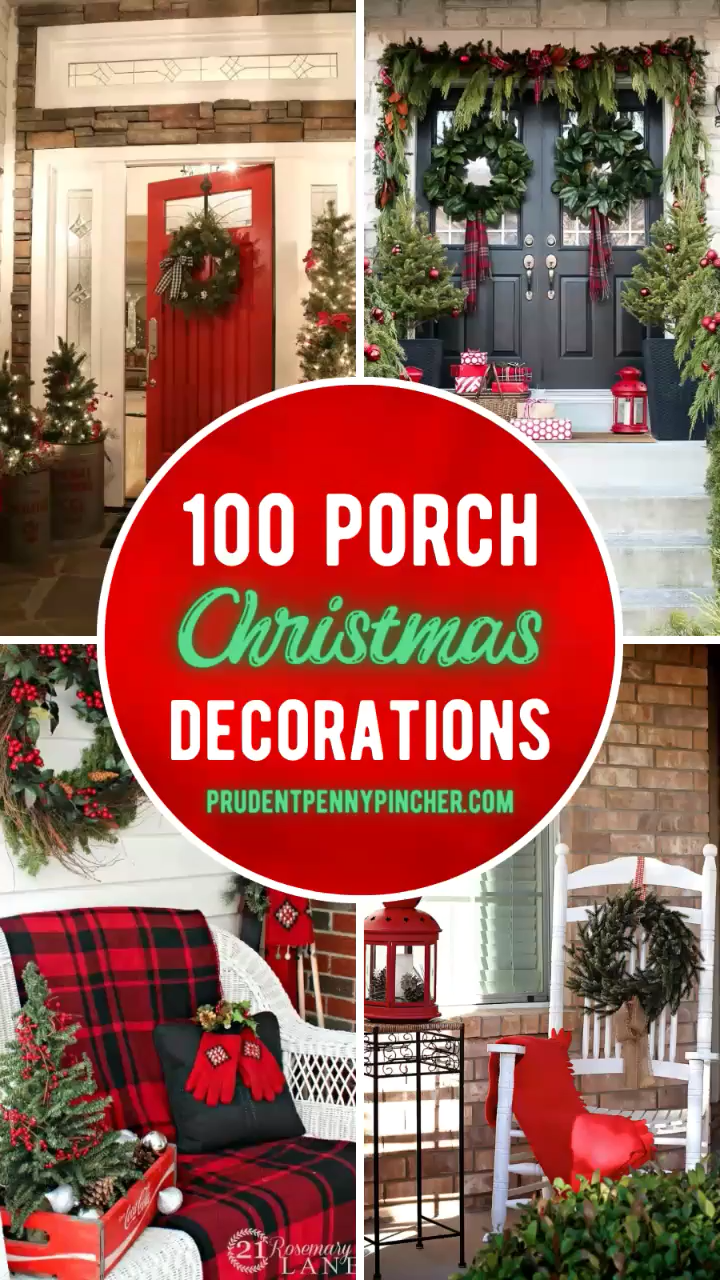 100 Best Porch Christmas Decorations - 100 Best Porch Christmas Decorations -   19 dollar tree christmas diy decorations outdoor ideas