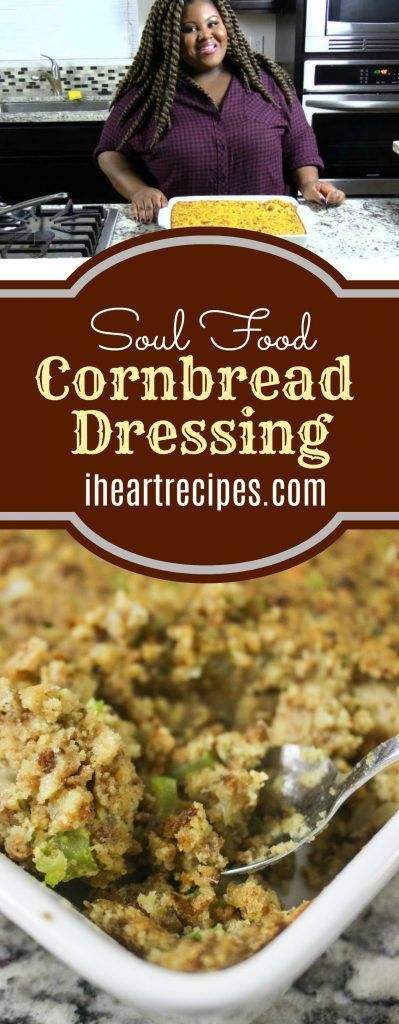 Southern Soul Food Cornbread Dressing | I Heart Recipes - Southern Soul Food Cornbread Dressing | I Heart Recipes -   19 dressing recipes thanksgiving paula deen ideas