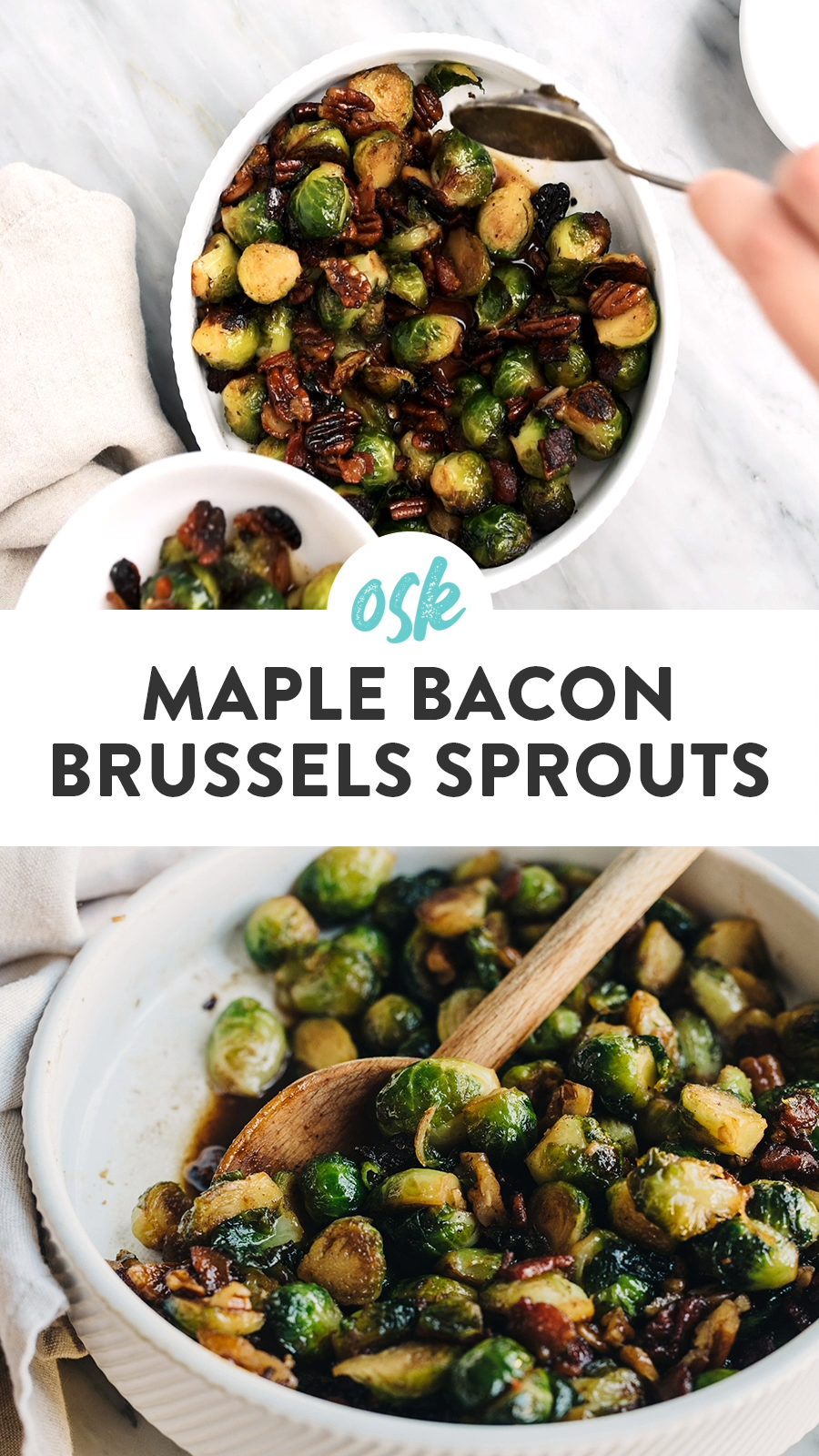 Maple Bacon Brussels Sprouts - Maple Bacon Brussels Sprouts -   19 easy healthy thanksgiving sides ideas