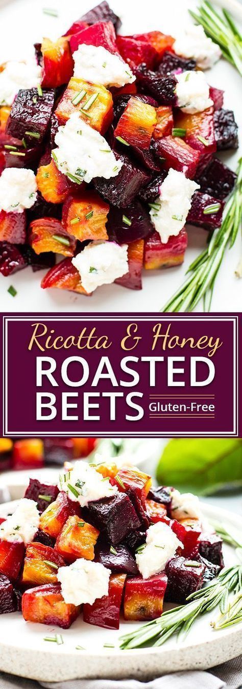 Oven-Roasted Beets with Honey Ricotta & Herbs | Low-Carb, Gluten-Free - Oven-Roasted Beets with Honey Ricotta & Herbs | Low-Carb, Gluten-Free -   19 easy healthy thanksgiving sides ideas